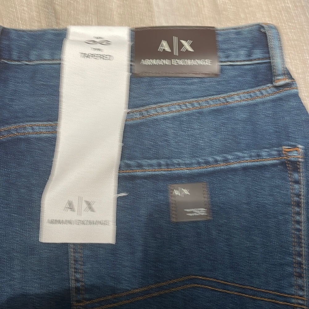 Armani Exchange blue jeans